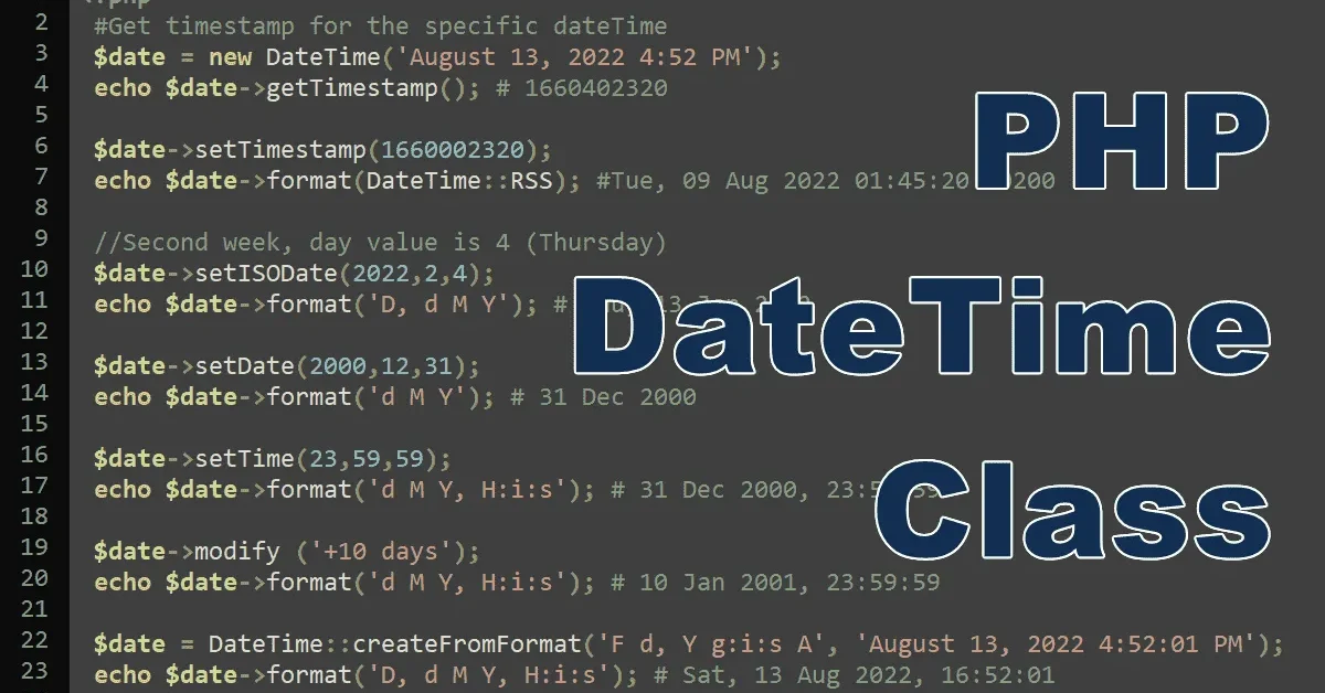 Datetime diff php 